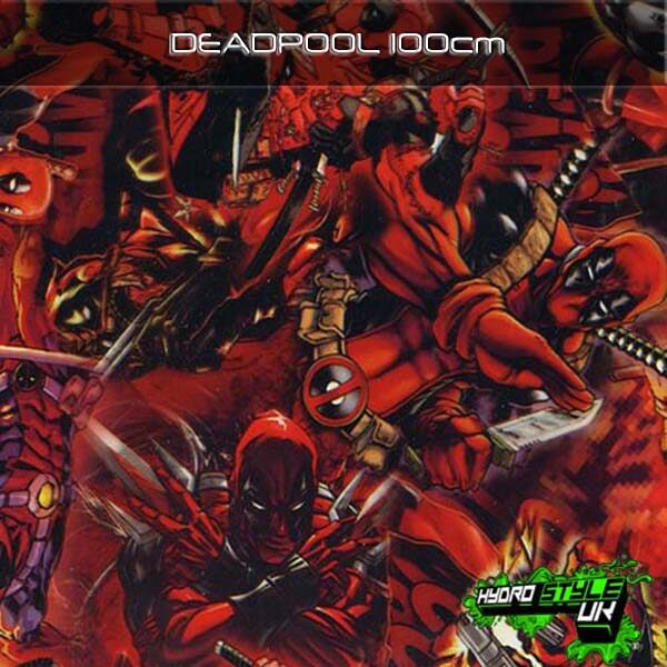 ROLLED DEADPOOL Hydrographics Film Hydro Dipping Graphic Dip Transfer Water UK 