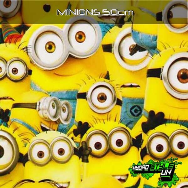 various lengths minions hydrographic film hydro dipped 50cm width 