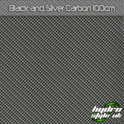 Black and Silver Carbon Hydrographics Film UK