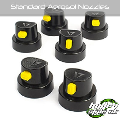 Standard Aerosol Nozzle Black And Yellow