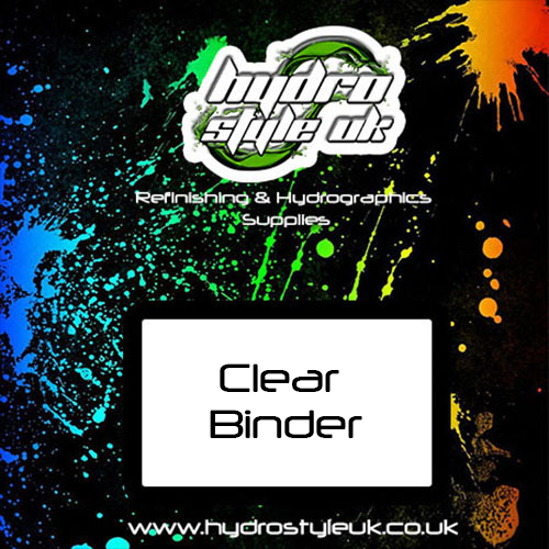 clear binder hydrographics