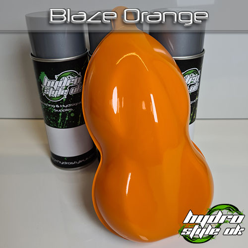blaze orange hydrographics paint