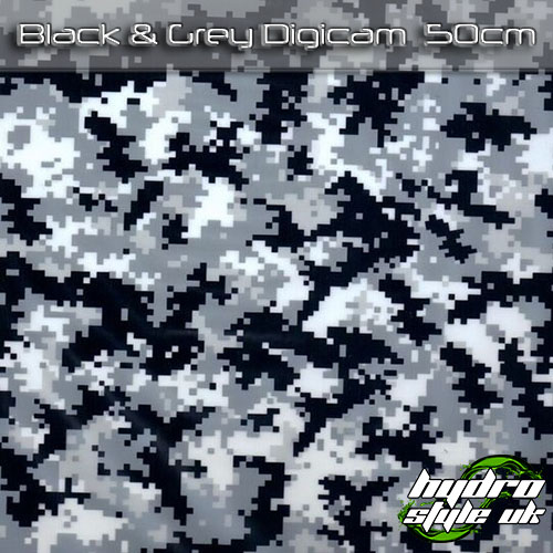 Black And Grey Digicam Hydroprinting Film UK