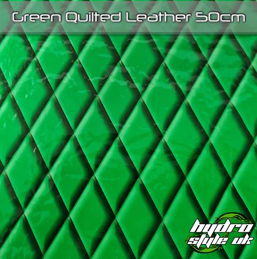 Green Quilted Leather Hydrodipping Film