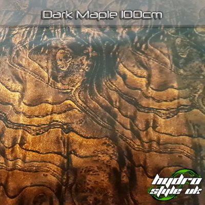 Dark Maple Wood Grain Hydrographics Film UK