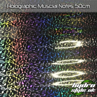 Holographic Musical Notes Hydrodipping film uk