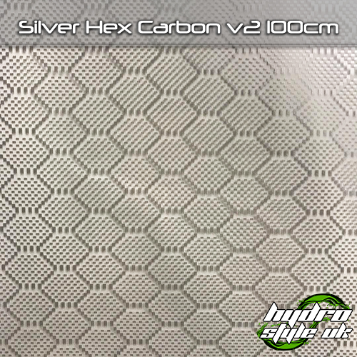 Silver Hex Carbon V2 Hydrodipping Film