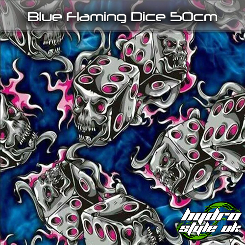 Blue Flaming Dice