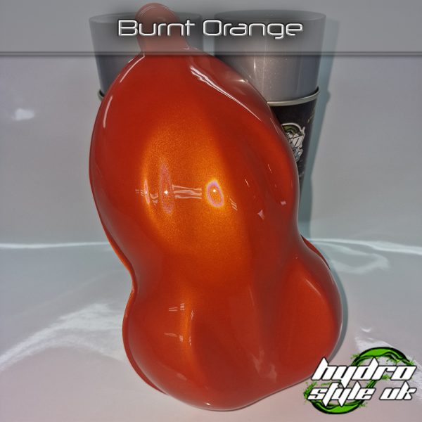 burnt orange hydrographics paint