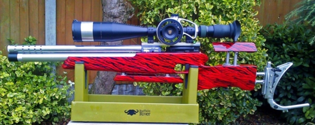 Red Fire Tiger Rifle Stock