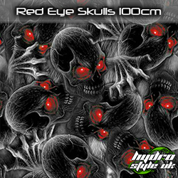 Red Eye Skulls Hydrodipping Film