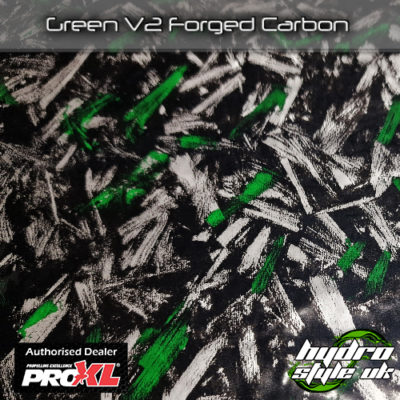 Green V2 Forged Carbon Hydrodipping Film